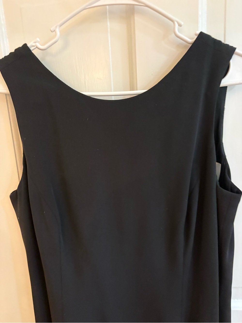 Classic James Purcell Sleeveless Black Dress - Elegant open v in back size 14